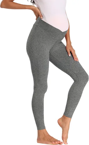 Vista 2 de Foucome Leggings de maternidad de apoyo súper suaves para mujer