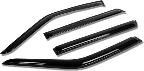Vista 11 de Auto Dynasty 4 unidades de protector de lluvia para ventana con cinta adhesiva Murano Z50 4DR 2003-2007, acrílico