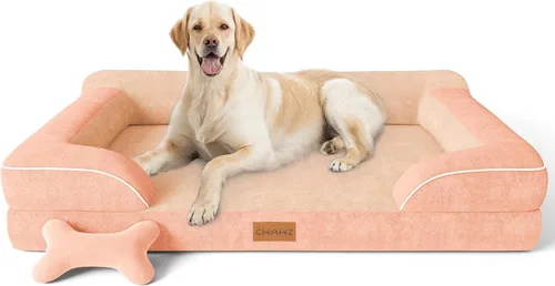 Vista 12 de CWAWZ Cama ortopédica para perros extra grandes, cama ortopédica para perros con espuma viscoelástica de gel refrescante, cama impermeable
