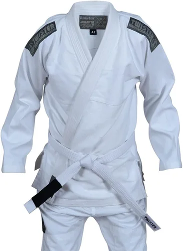 Vista 4 de Twister Challenge Brazilian Jiu Jitsu Gi Uniforme de Jiu Jitsu BJJ Gi Tela ligera preencogida Viene con cinturón gratis
