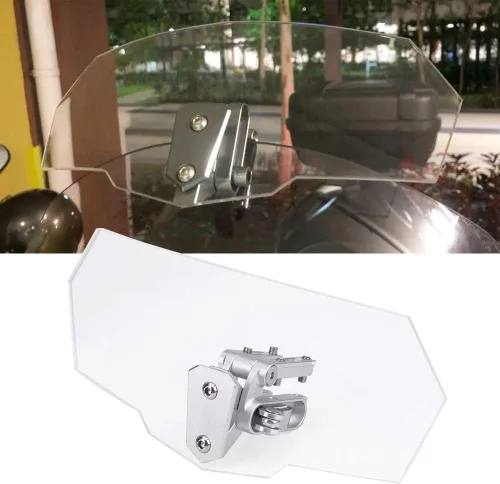 Vista 9 de Extensor de parabrisas de motocicleta, reemplazo universal de parabrisas ajustable para Kawasaki/Honda