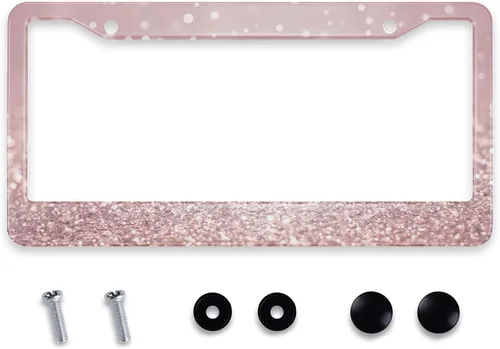 Vista 20 de Smooffly Marco de placa de matrícula con bandera de Estados Unidos pintada en madera vieja para accesorios decorativos de coche, resistente al