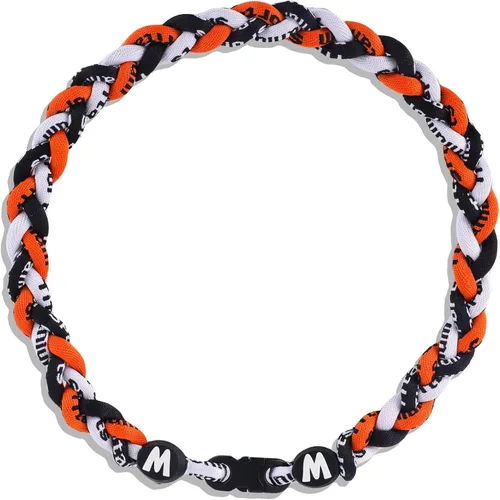 Vista 9 de Willtok Collar de béisbol prémium de 18 pulgadas con cuerda trenzada de nailon con diseño Tornado