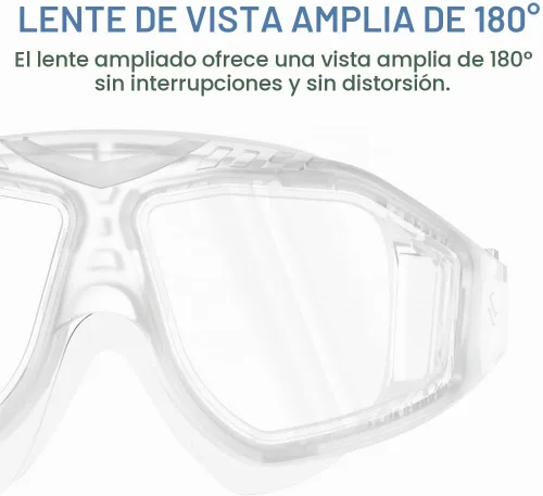 Vista 3 de OutdoorMaster Máscara de natación, gafas de natación de visión amplia