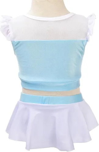 Vista 2 de Dressy Daisy Traje de baño de 2 piezas para niñas, princesa, traje de baño de natación con falda Estilo b