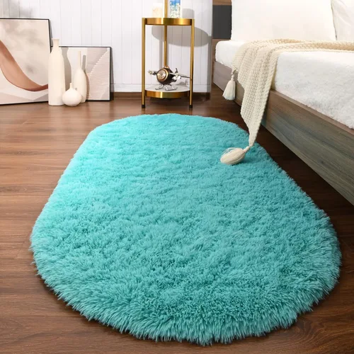 Vista 12 de Softlife Alfombras Esponjosas para Dormitorio, Alfombra de Área Peluda Bonita para Niñas y Niños Habitación de Bebé Decoración del Hogar, 2 x 5 Pies