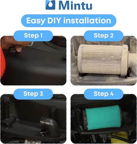 Vista 5 de Filtro de aire compatible con John Deere Z335E Z355E Z335M EZtrak Residential Zero Turn Mower se adapta a muchos otros modelos
