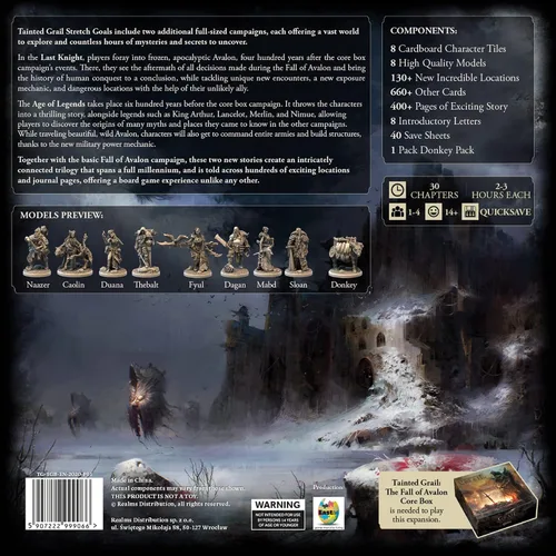 Vista 2 de Tainted Grail Stretch Goals: Age of Legends & Last Knight - EXPANSIÓN DE CAMPAÑA - Estrategia y aventura medieval, a partir de 14 años, 1-4