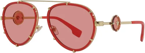 Vista 3 de Versace VE2232 - Gafas de sol 1472C8 rojorosa espejo rojo - 2402in Rojo