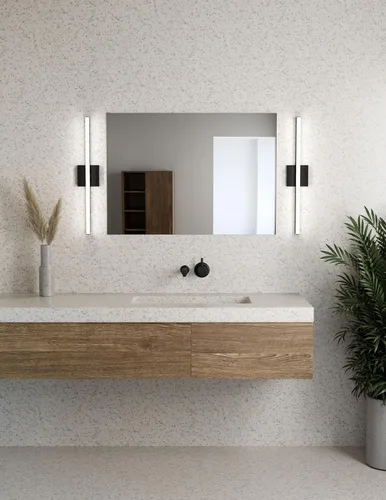 Vista 5 de Sonneman Modern Lighting 2769.25 Stix - Lámpara LED lineal para tocador de pared o techo para baño o dormitorio, se instala horizontal o vertical