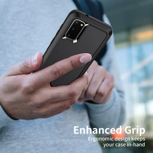 Vista 7 de Funda para Galaxy S20 0.18 oz, a prueba de golpes, a prueba de caídas, a prueba de polvo, 3 capas, protección de cuerpo completo, resistente
