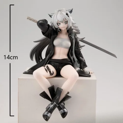 Vista 3 de QAHEART Lappland Figura Kaltsit/Angelina Ajimu Figura Modelo de Acción, Estatua de Anime Niña Figurilla Modelo Muñeca Decoración Decorativa 2 Piezas