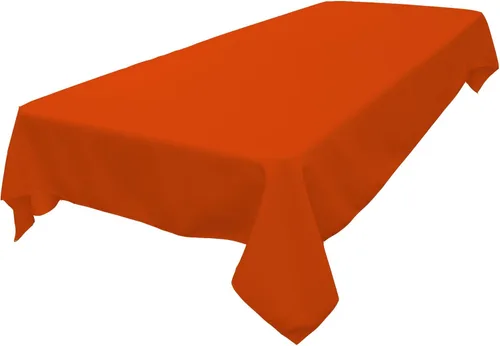 Vista 58 de LA Linen Mantel rectangular lavable de popelín de poliéster, resistente a las manchas y a las arrugas, cubierta de mesa 60x84, mantel de tela