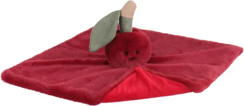 Vista 5 de Apricot Lamb Manta suave de cereza Loveys para bebés, manta de seguridad de 13.8 pulgadas