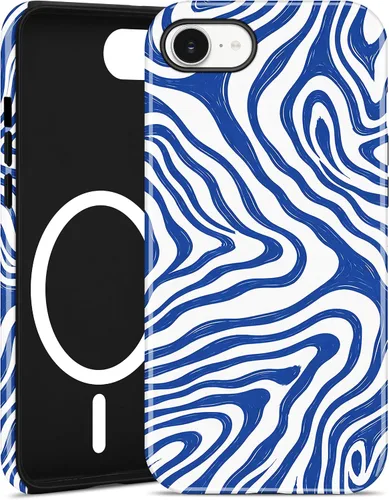 Vista 108 de Jusy Funda magnética Zebra para iPhone XR, color negro