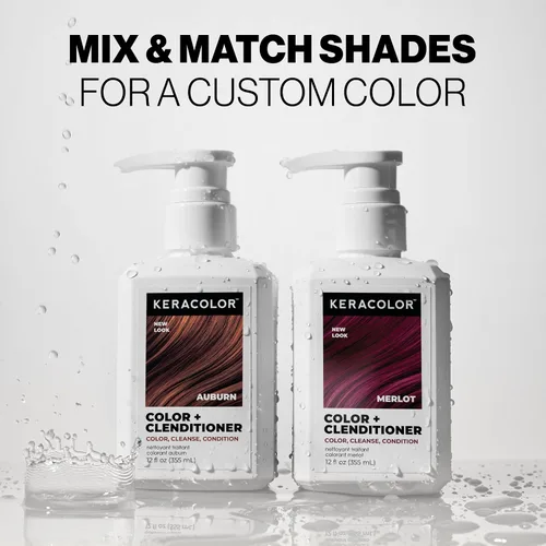 Vista 9 de Keracolor Color + Clenditioner, Semi-Permanent Hair Color, 23 Shades Caoba