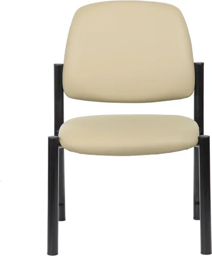 Vista 8 de Boss Office Products Silla de invitados, capacidad de peso de 300 libras, color beige