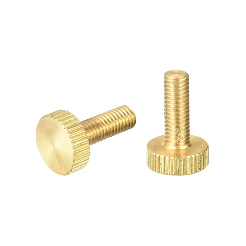 Vista 18 de uxcell Tornillos moleteados para pulgar, pernos planos de latón M3x4mm, sujetadores para PC, electrónicos, mecánicos, 2