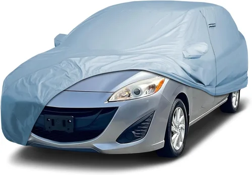Vista 34 de iCarCover Funda de automóvil personalizada para Mazda 1200 (1970), impermeable, para todo tipo de clima, lluvia, nieve, UV, protector solar