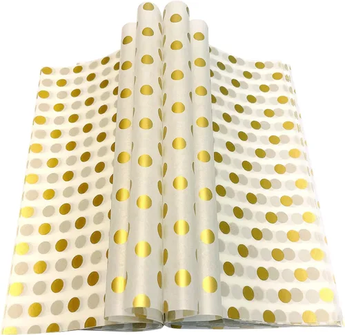Vista 25 de 150 hojas de papel encerado navideño para alimentos, papel de delicatessen para envolver sándwiches, envolturas para dulces y galletas, forros