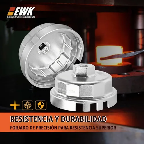 Vista 4 de EWK - Llave filtro de aceite Dr, 65 mm 3/8" Toyota/Lexus