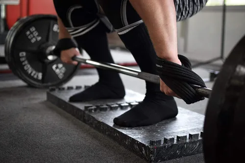 Vista 5 de Gymreapers Correas de Levantamiento Figura 8 para Peso Muerto, Powerlifting, Strongman y Entrenamiento Cruzado, Correas de Muñeca Fuertes