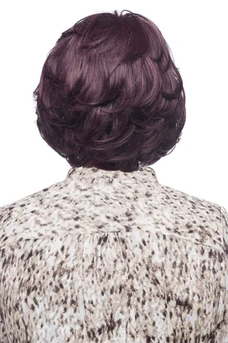 Vista 3 de Vivica A. Fox, Jardín, encaje frontal HD, pelo de bebé natural, estilo envolvente en capas con peluca barrida (2 marrón oscuro)