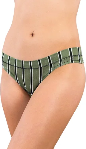 Vista 5 de Alyce Ives Intimates Paquete de 18 bragas de tanga de algodón para mujer, colores surtidos y estampados