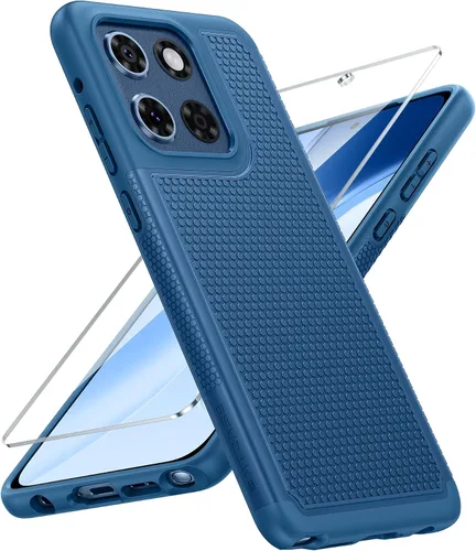 Vista 163 de FNTCASE Funda para Motorola Moto G-Power-5G-2024: funda protectora de doble capa resistente para teléfono celular a prueba de golpes con parte