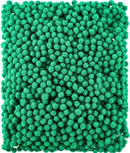 Vista 12 de Shappy 2000 mini pompones de Navidad de 0.236 pulgadas para hacer manualidades, disfraz de Navidad, bolas de pompones pequeños, suministros de Azul