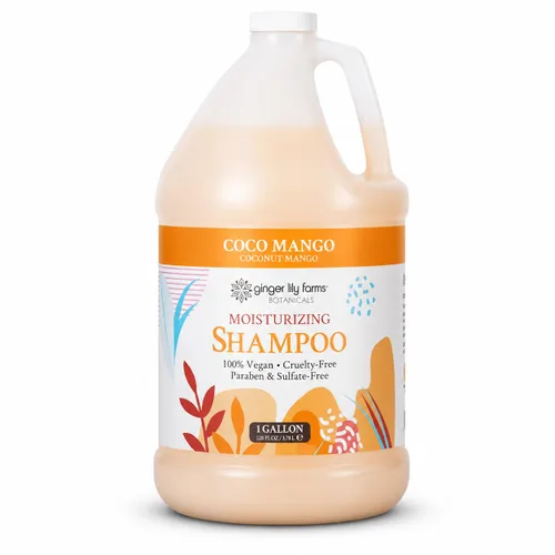 Vista 14 de Ginger Lily Farms Botanicals Champú hidratante para todo tipo de cabello, 100% vegano y libre de crueldad, aroma a pera de manzana, repuesto de 1
