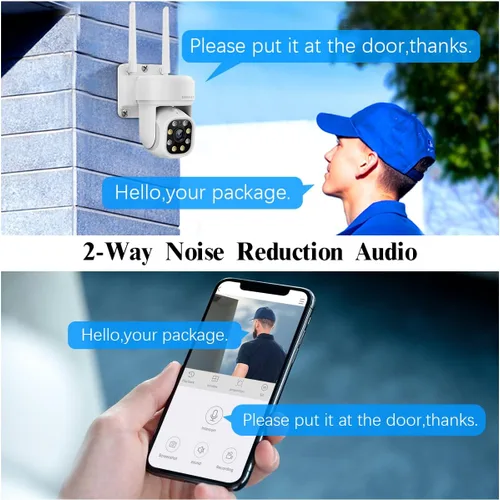 Vista 2 de (2026 Update) 5MP Wireless Security Camera 10.2" IPS Monitor 10CH NVR, Dual-Band 2.4/5.8GHz WiFi, Dual Antenna Stronger Signal 130° Wide Angle