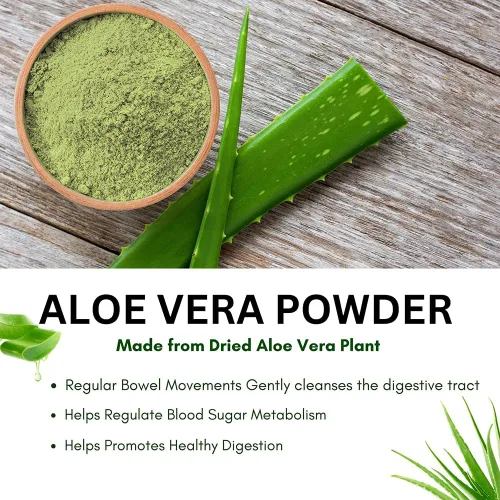 Vista 7 de Aloe Vera en polvo orgánico – 227 g (8 oz) Aloe Vera en polvo para cabello y cara Aloe Barbadensis AloeVera, cuidado natural del cabello