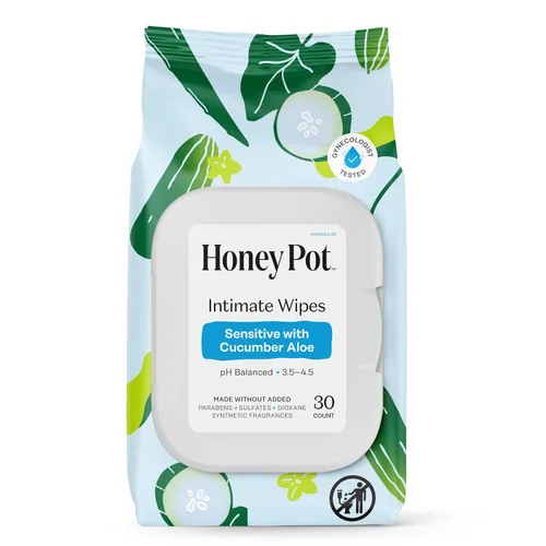 Vista 16 de The Honey Pot Company - Toallitas femeninas - Envueltas individualmente - Toallitas diarias con equilibrio de pH, sin fragancia y sin sulfato
