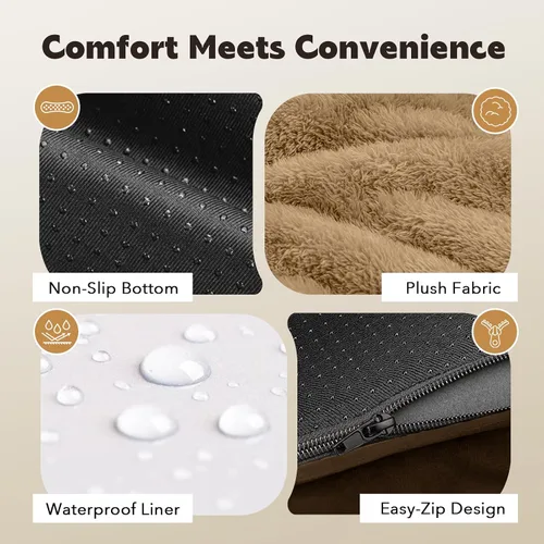 Vista 4 de Cama pequeña para perros y sofá para gatos, camas ortopédicas impermeables para perros pequeños, cama para gatos, sofá para mascotas cómodo