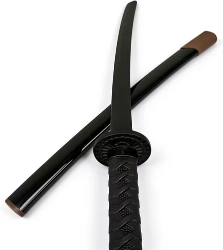Vista 7 de 2PCS High-Toughness Polypropylene Training Martial Practice Katana Plastic Sword Unsharp with Stand and Belt