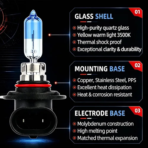 Vista 2 de Sinoparcel 9012 - Bombillas halógenas para faros delanteros, compatibles con luz baja de RAM 1500/2500 2013-2015, compatible con haz alto y alto