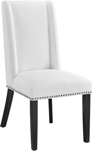 Vista 8 de Modway MO- Baron - Silla tapizada de madera con respaldo alto, diseño moderno, color beige