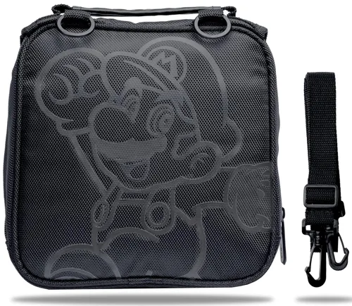 Vista 6 de Nintendo Super Mario 3DS Carrying Case Compatible With Nintendo Switch, 2DS, 3DS, 3DS XL, DS, DS XL, DS Light Handle & Shoulder Strap Traveling