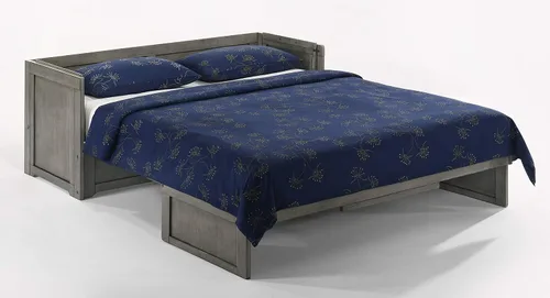 Vista 4 de NIGHT & DAY Furniture Murphy Cube - Cama de armario (gris rural, Queen)