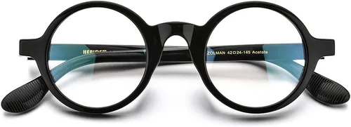 Vista 4 de HEPIDEM Gafas ópticas redondas de acetato para hombre, gafas ópticas, gafas de marco Zolman