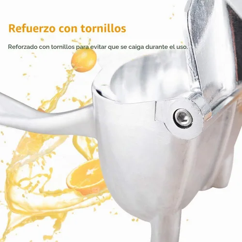 Vista 5 de BERNIE ANSEL Exprimidor manual de prensa de frutas, resistente, de aleación de aluminio, de alta calidad, exprimidor de frutas, para limón, naranja