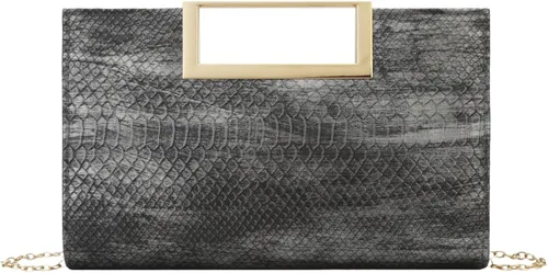Vista 8 de Gets Bolso de mano para mujer, de piel sintética, bolso de noche para formal, boda, fiesta, bolso cruzado pequeño con cadena