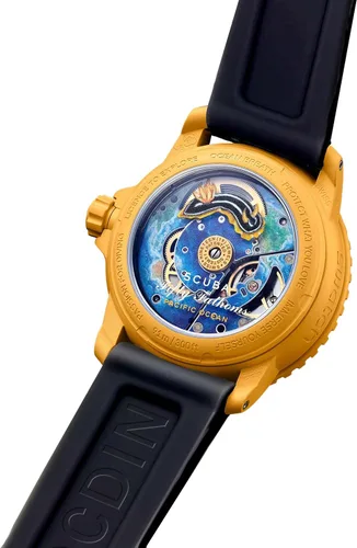 Vista 2 de Ocdin Correa de reloj de 0.866 in para Blancpain X Swatch Correa de repuesto de silicona con llave hexagonal compatible con Bioceramic SCUBA Fifty