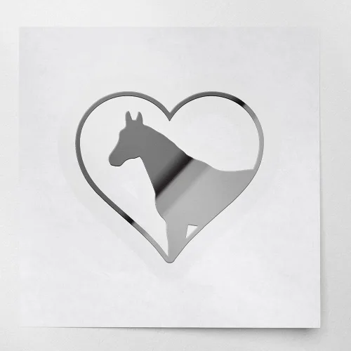 Vista 11 de Calcomanías transparentes de corazón de caballo 2 (azul azul) calcomanías de vinilo impermeables de primera calidad para laptop, accesorio