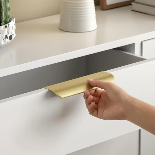 Vista 11 de Goldenwarm Paquete de 6 manijas de gabinete de cocina de 3 pulgadas, tiradores negros para armarios, tiradores de borde, accesorios de cocina negros