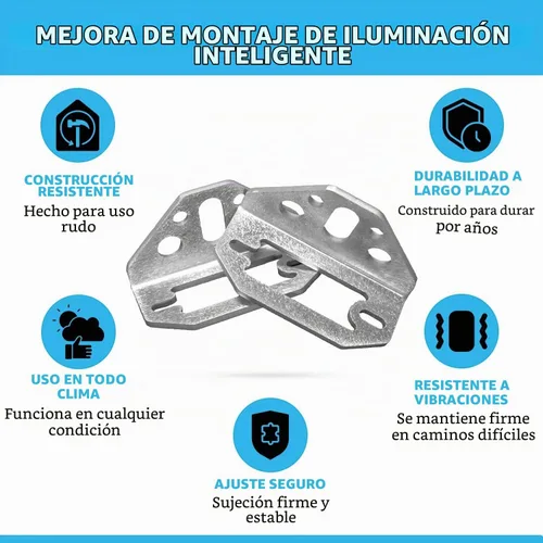 Vista 9 de Rago Rock Light Mount compatible con Baja Designs Rock Lights Aluminio