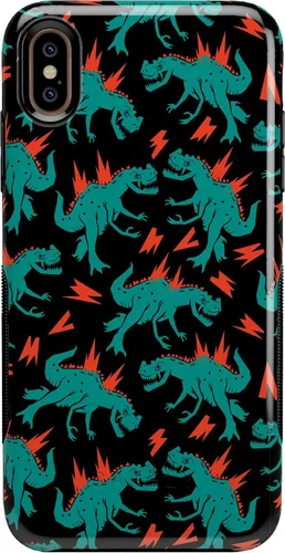 Vista 30 de Casely Funda para iPhone Xs Max Funda con estampado de festival (solo buenas vibraciones)