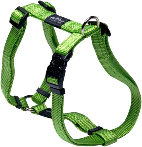 Vista 12 de Arnés reflectante ajustable para perros grandes; collar y correa a juego disponibles, rojo
