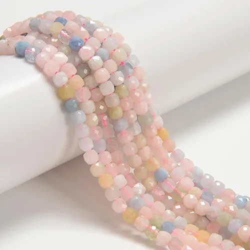 Vista 50 de JM Design Cuentas de 5/64 de pulgada 01 con forma de cubo liso multicolor para manualidades y fabricación de joyas (pulseras, collares, pendientes)